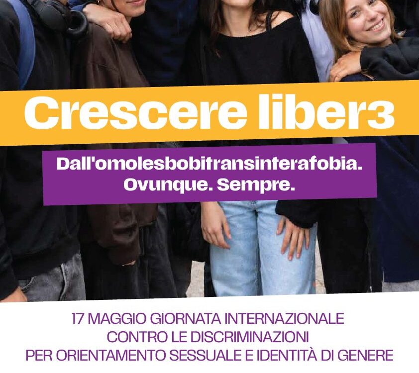 17 MAGGIO: GIORNATA MONDIALE CONTRO LE DISCRIMINAZIONI LEGATE ALL'ORIENTAMENTO SESSUALE E ALL'IDENTITÀ DI GENERE – Provincia di Arezzo