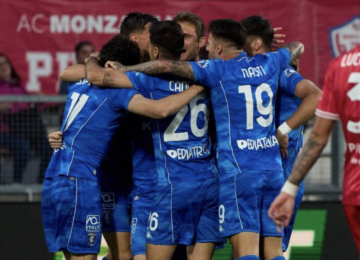 Monza-Empoli 2-2: La doppietta di Shpendi garantisce la salvezza agli azzurri.