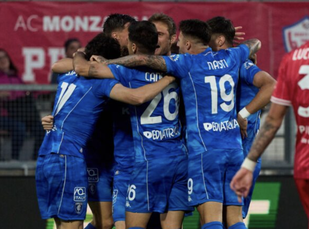 Monza-Empoli 2-2: La doppietta di Shpendi garantisce la salvezza agli azzurri.