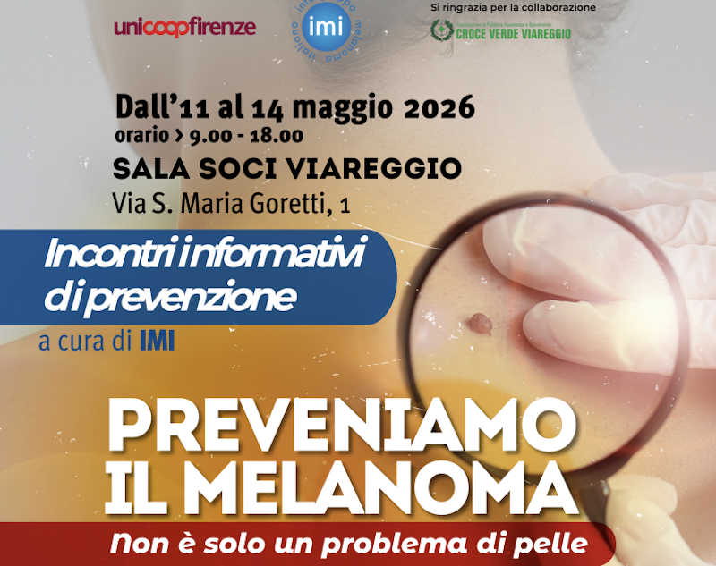 Prevenzione del melanoma: a Viareggio arriva la campagna di Unicoop Firenze