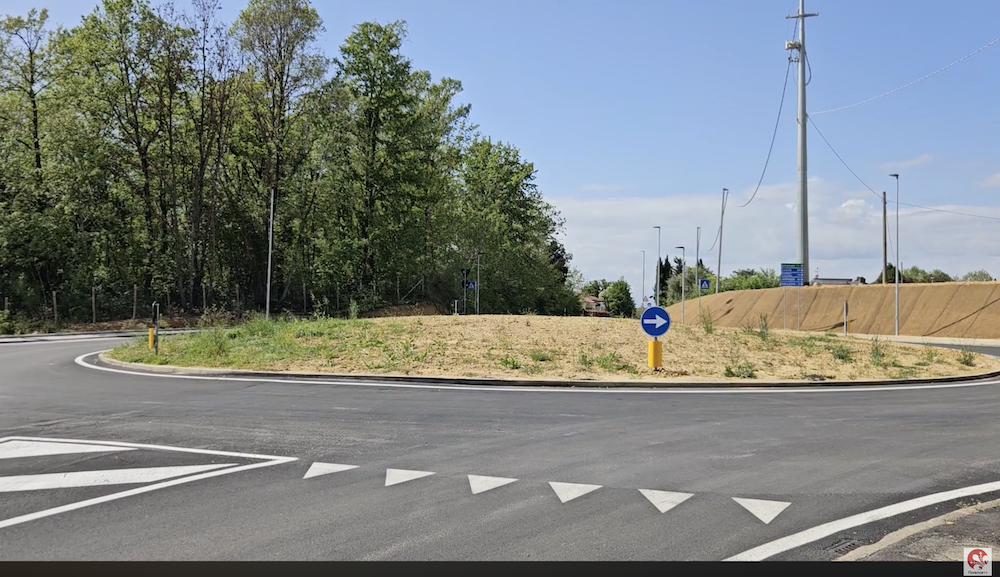 Fucecchio: la nuova rotatoria di Le Vedute si prepara all'inaugurazione.