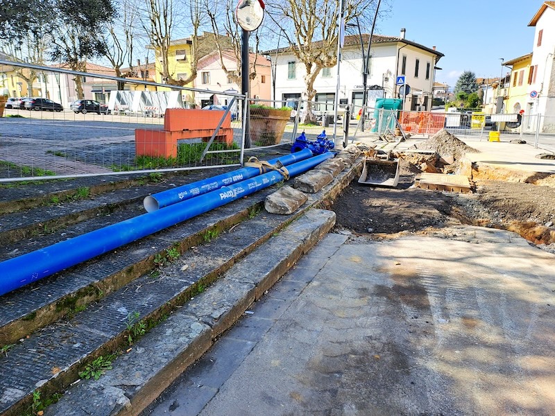 Staffoli: Completati i lavori sulla rete idrica in via Livornese