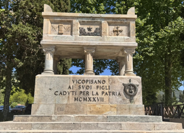 Vicopisano, polemica sul Monumento ai Caduti: "Nel post del Comune omesso il ruolo di Gentile"
