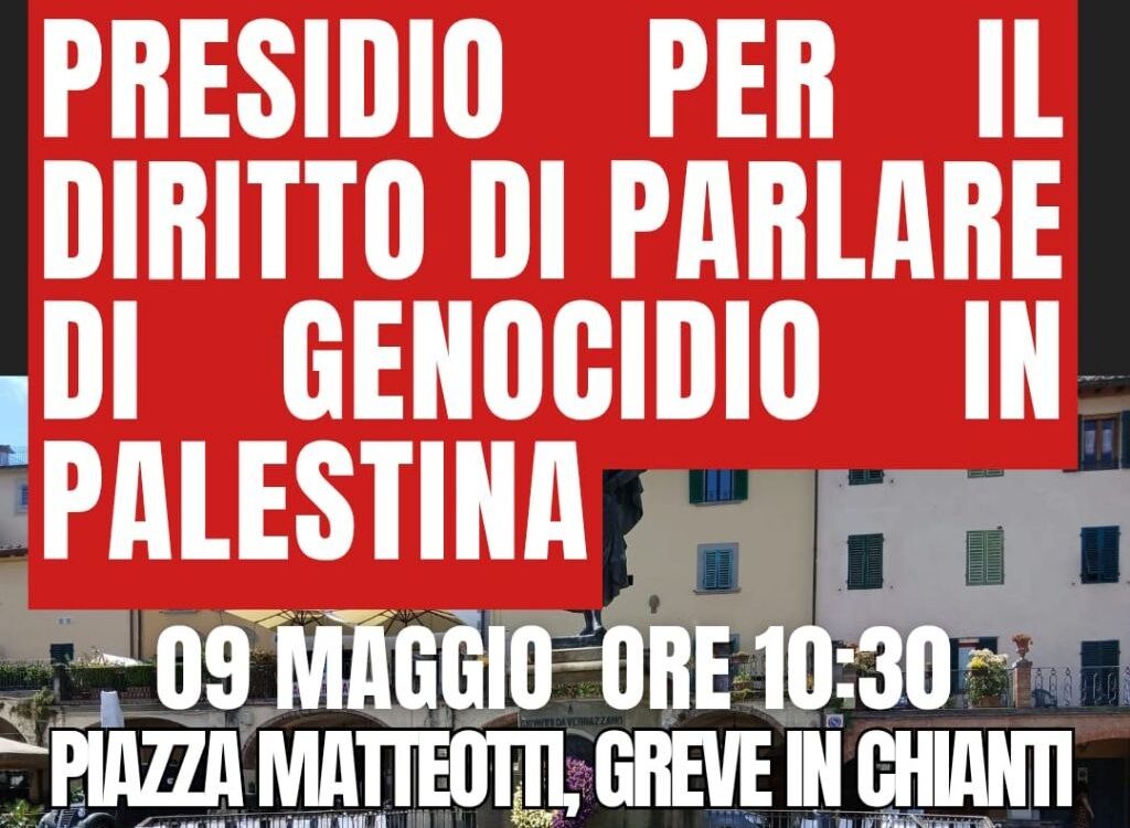 Solidarietà a Greve in Chianti: Attivisti pro Palestina