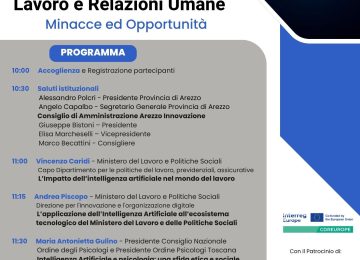 Intelligenza Artificiale, Impiego e Rapporti Umani: Sfide e Potenzialità - Provincia di Arezzo