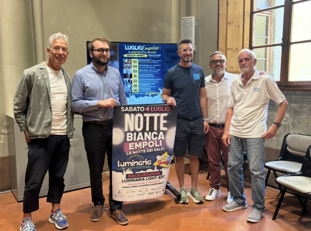 Al via il 'Luglio Empolese 2026': sette serate di grande musica e shopping sotto le stelle