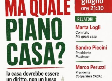 Alla Casa del Popolo di Montespertoli un’iniziativa sul diritto all'abitare