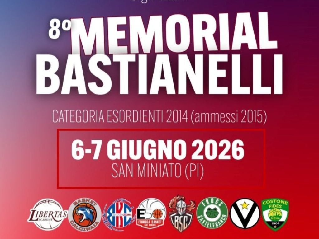 Basket e solidarietà: a San Miniato l'VIII Trofeo Bastianelli e la Peace Cup