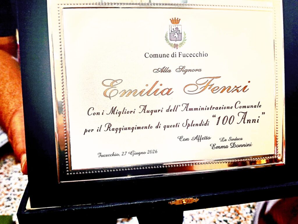 Buon compleanno a Emilia Fenzi, centenaria di Fucecchio