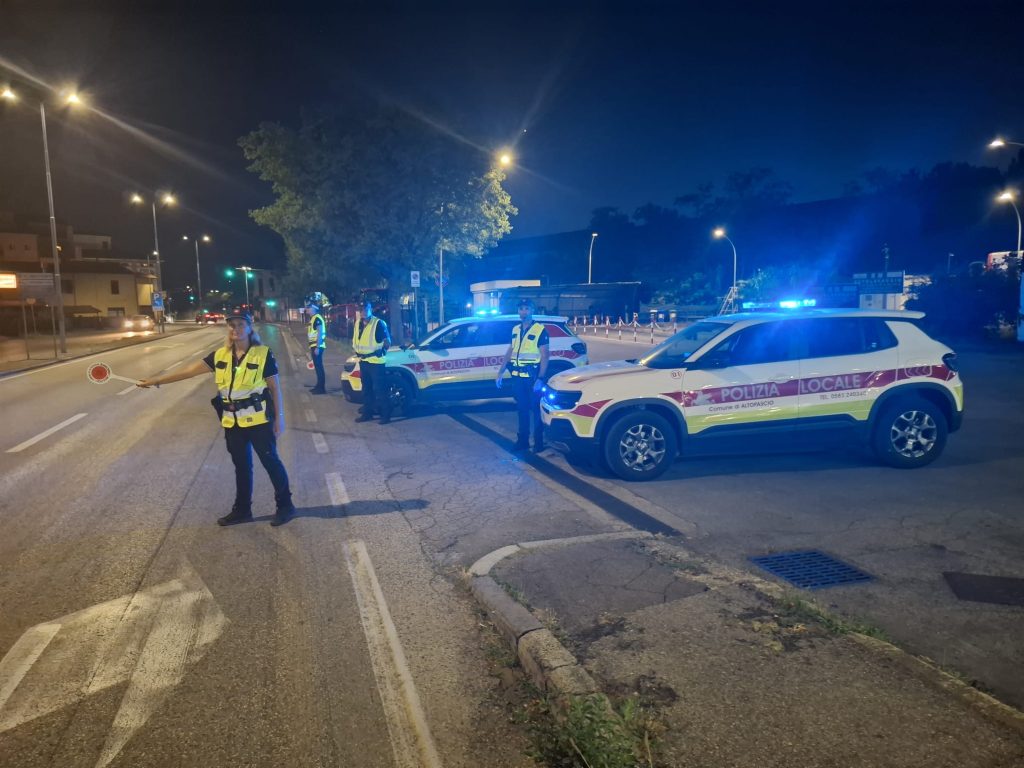 È attivo il servizio serale della Polizia Locale di Altopascio