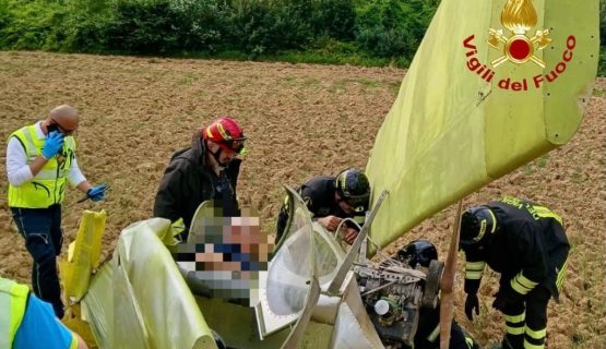 Emergenza a San Romano: un 79enne ferito in atterraggio con deltaplano