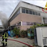 Incendio in un capannone a Monsummano Terme