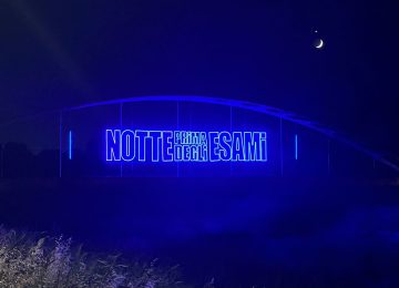 "Notte prima degli esami": il messaggio sul ponte di Pontedera
