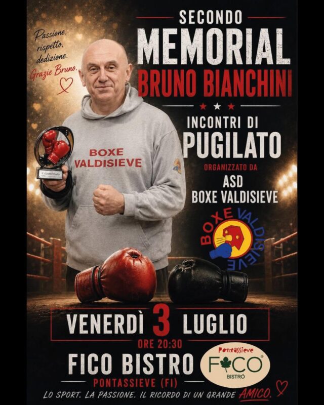 Pontassieve: Seconda Edizione del Memorial Bruno Bianchini