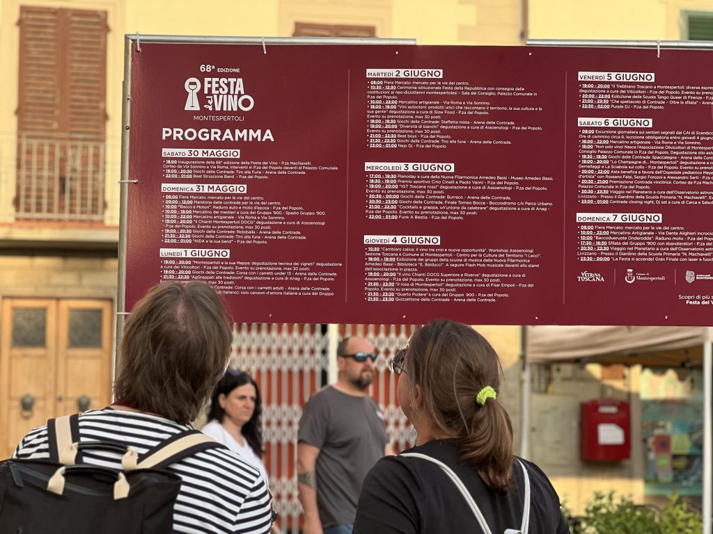 Tre giorni per il gran finale della Festa del Vino a Montespertoli