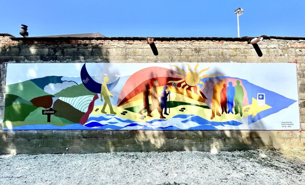 Un nuovo murale a Settimello lungo il Cammino di San Giacomo
