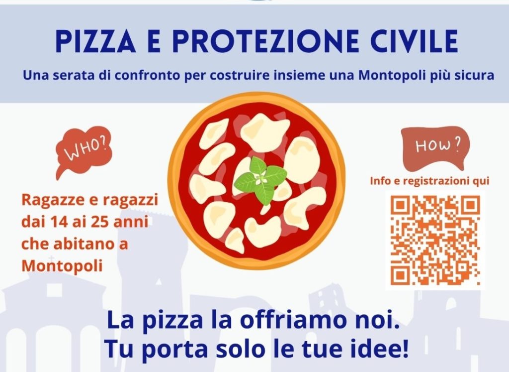 Una 'pizzata' a Montopoli per discutere di Protezione Civile