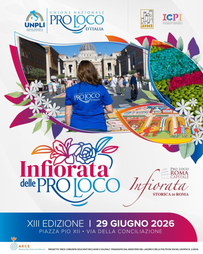 Unpli presenta la tredicesima edizione dell'Infiorata delle Pro Loco d'Italia a Roma