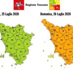 Allerta arancione in Toscana per rischio di forti temporali