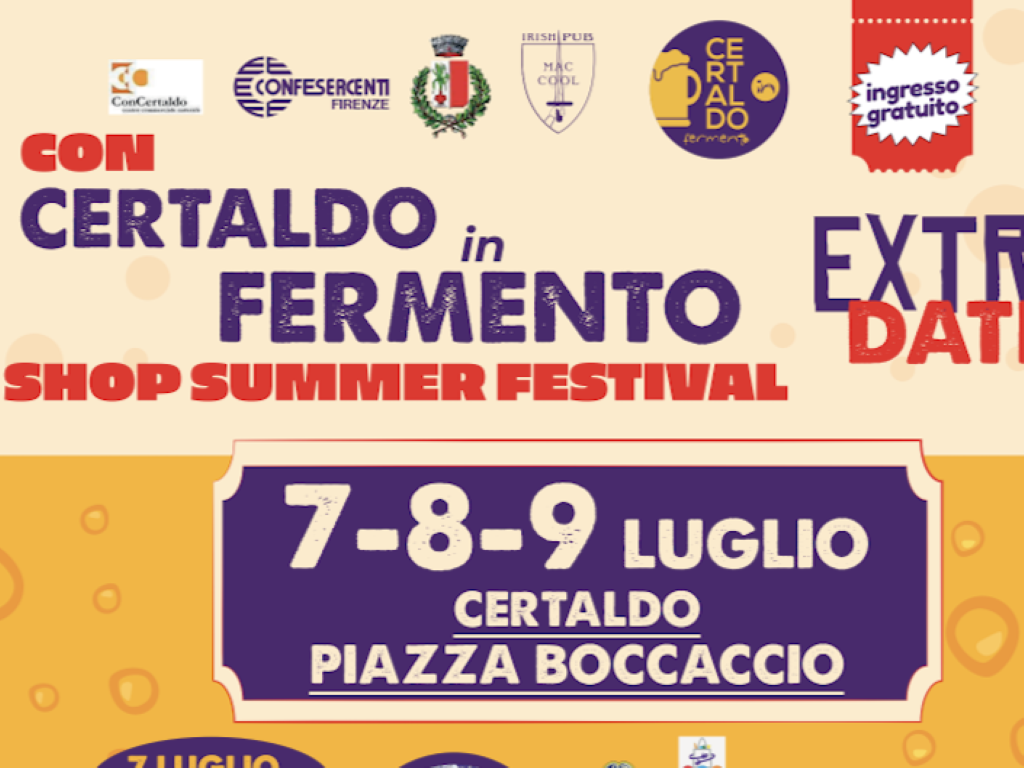 Certaldo in Fermento: Tre Giorni di Musica e Eventi nel Centro Storico dal 7 al 9 Luglio