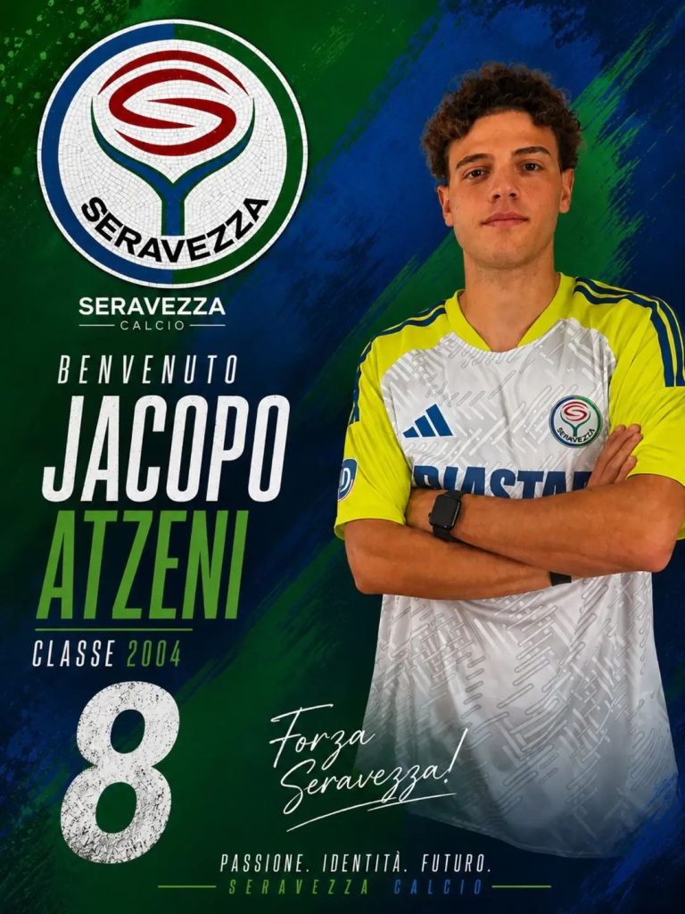 Il Seravezza presenta Jacopo Atzeni.