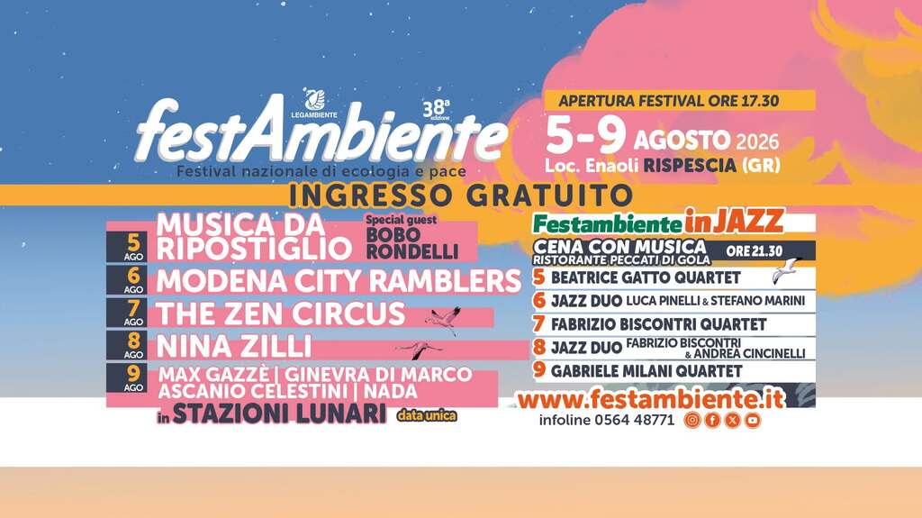 Festambiente 2026: cinque serate di musica per narrare il presente e sognare il futuro.