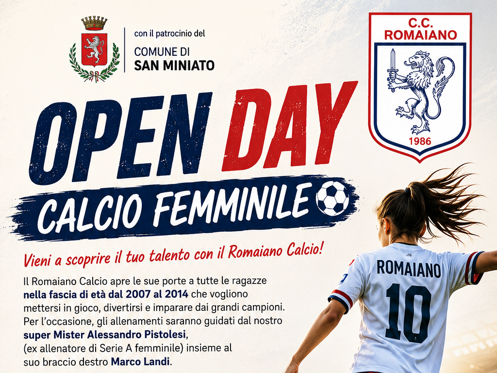 Giornata di porte aperte al Romaiano Calcio di San Donato: incontro con il calcio femminile giovanile
