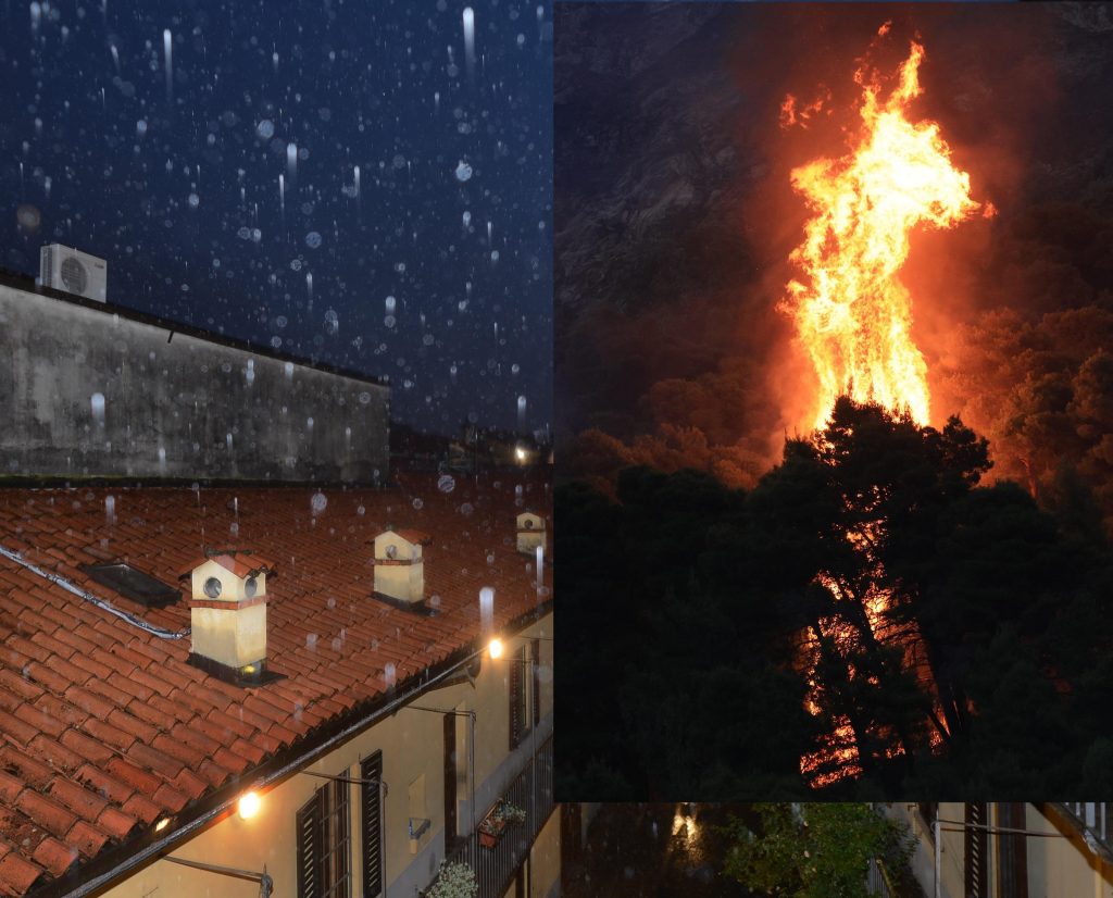 Grandine e incendi: l'Italia divisa in due, il conteggio dei danni