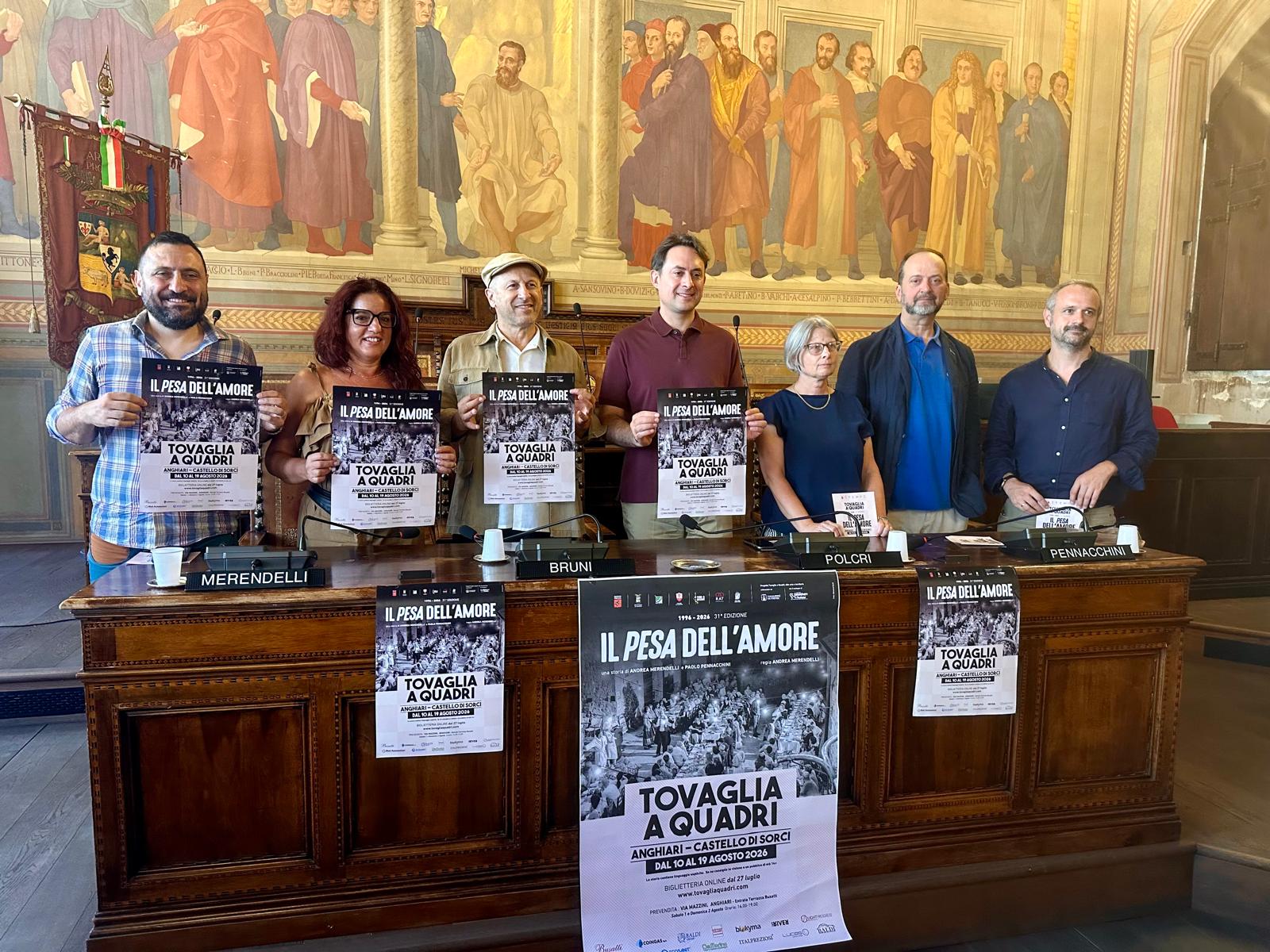Tovaglia a Motivo Scozzese - Provincia di Arezzo