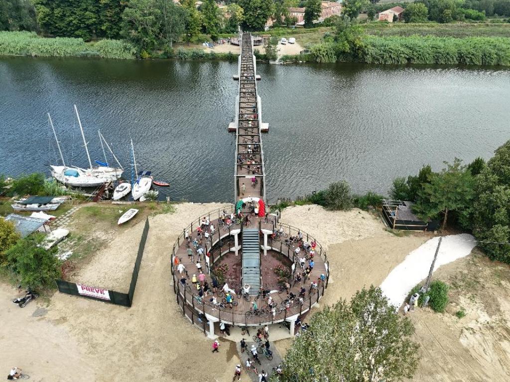 Inaugurato a Pisa il nuovo ponte ciclopedonale sull'Arno che collega San Piero a San Rossore