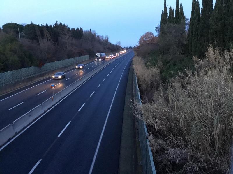 Incidente e code sulla Fi-Pi-Li tra Montelupo e Ginestra Fiorentina