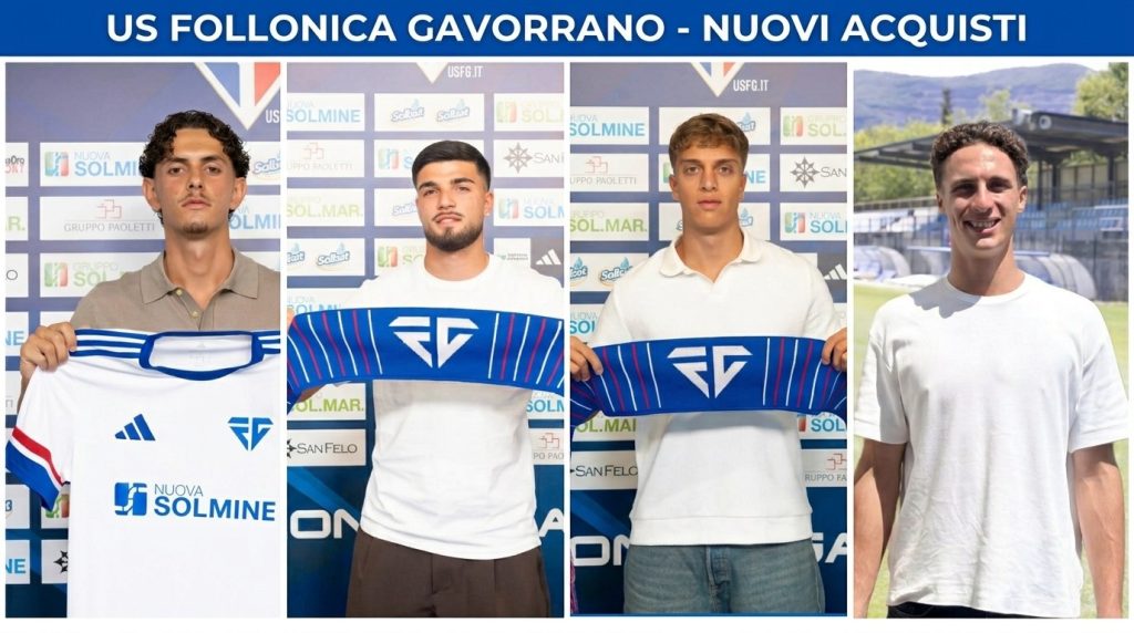 US Follonica Gavorrano, quattro nuovi arrivi.