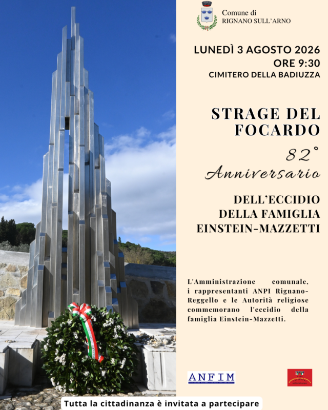 Rignano sull'Arno commemora la strage del Focardo