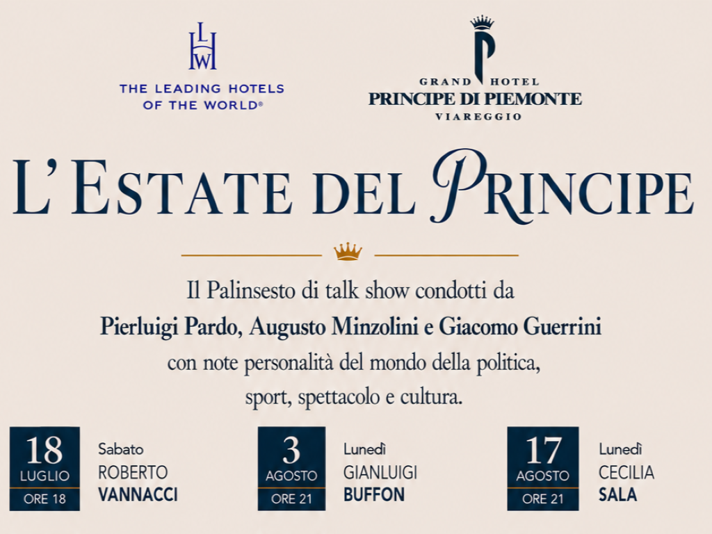 Roberto Vannacci inaugura 'L'Estate del Principe' a Viareggio.