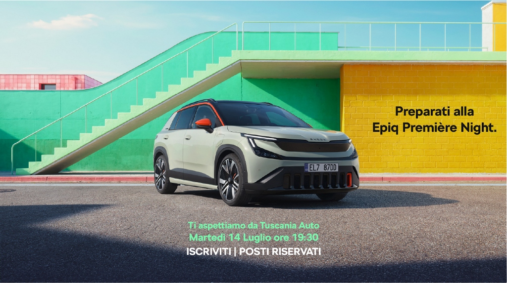 Škoda Epiq sbarca a Lucca: anteprima esclusiva per scoprire il nuovo Urban Crossover 100% elettrico!