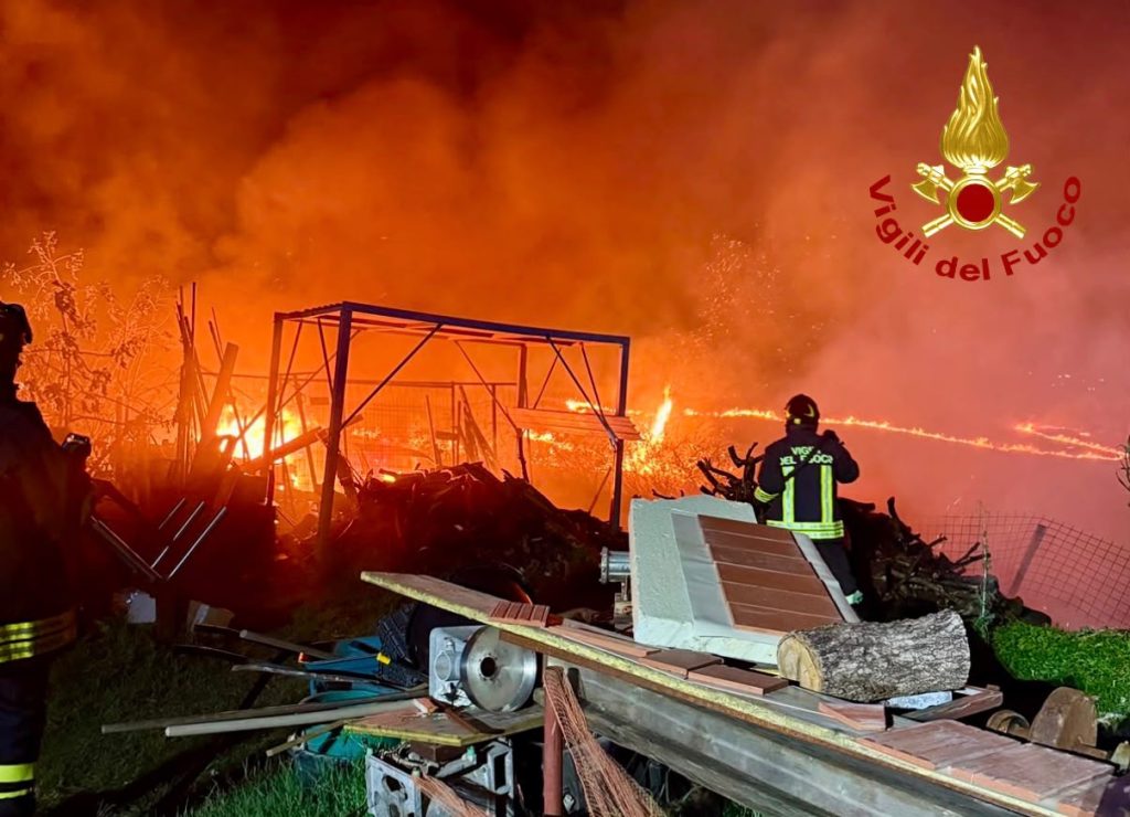 Sterpaglie in fiamme, salvati due gattini
