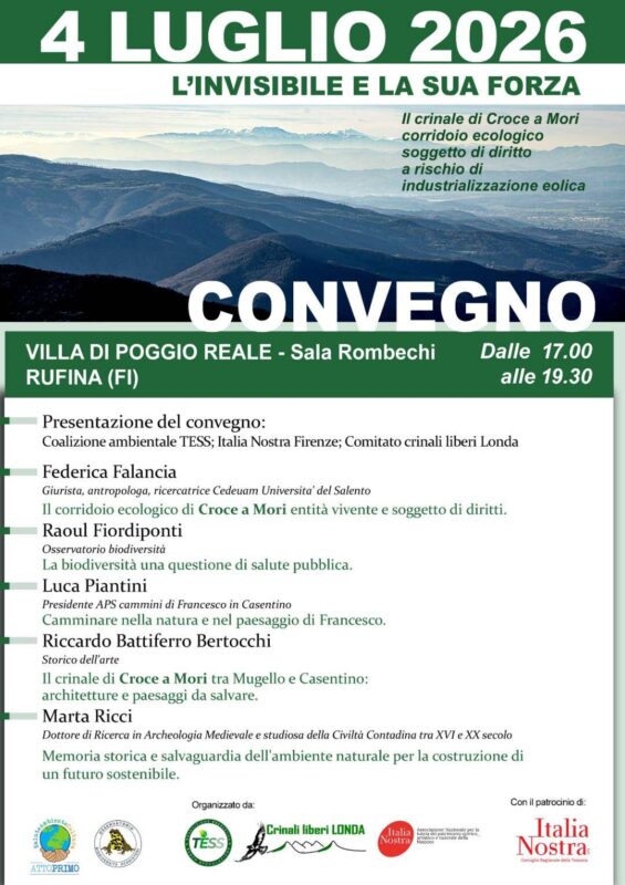 Un convegno a Rufina sul crinale di Croce a Mori