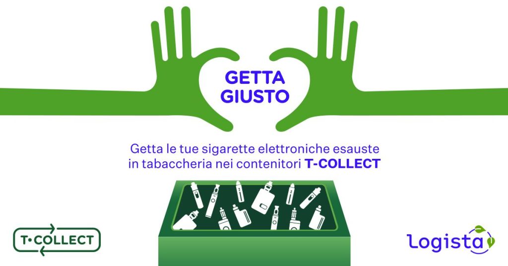Al via la nuova campagna di Logista per il riciclo delle sigarette elettroniche