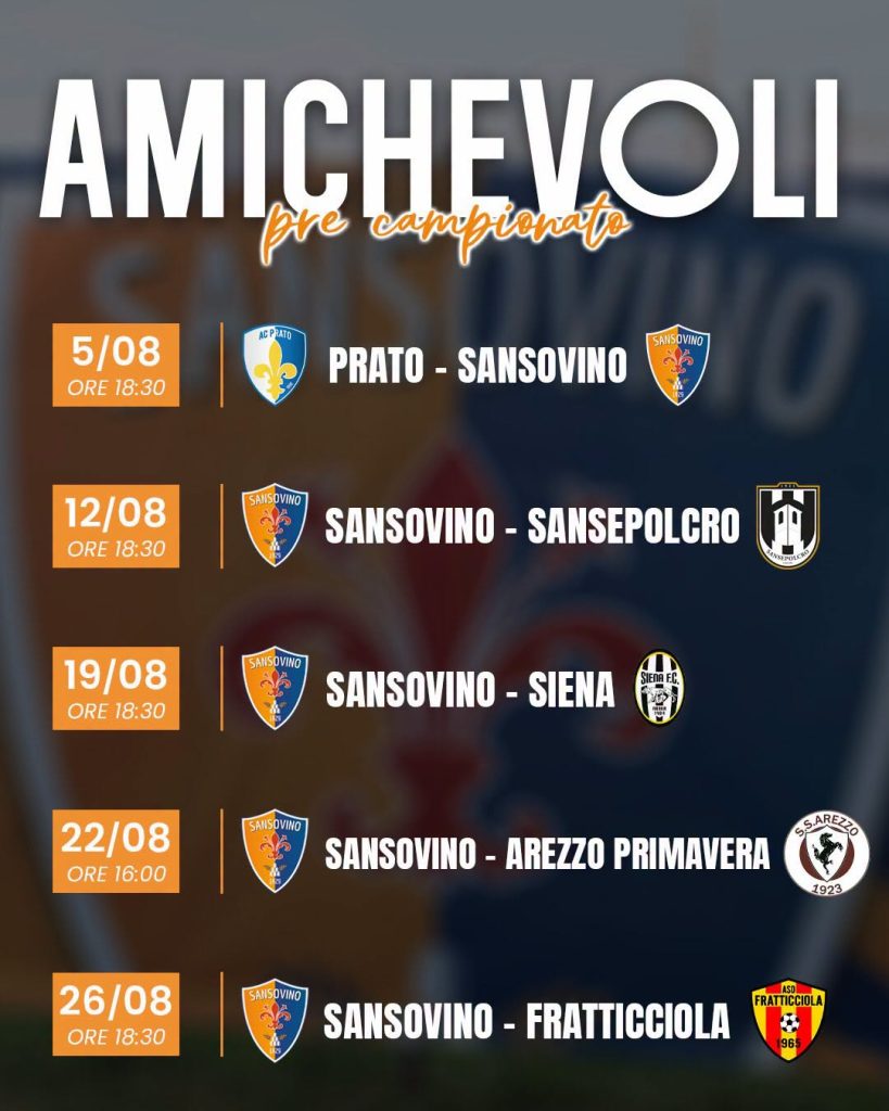 Sansovino: inizia la preparazione della squadra. I convocati.