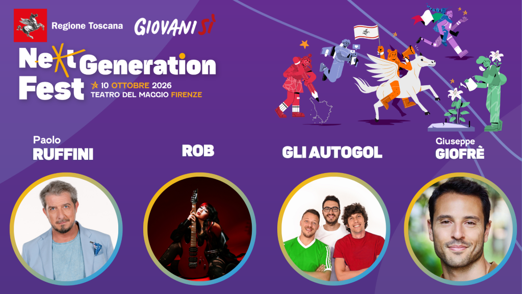 Al Next Generation Fest si uniscono Paolo Ruffini, ROB e Gli Autogolin