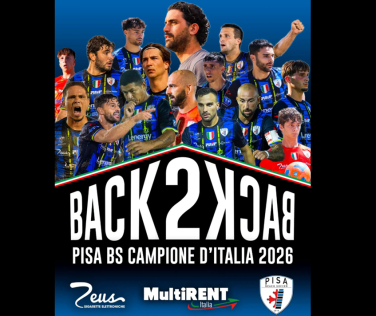Beach soccer: Lenergy Pisa è campione d'Italia, quarto scudetto!