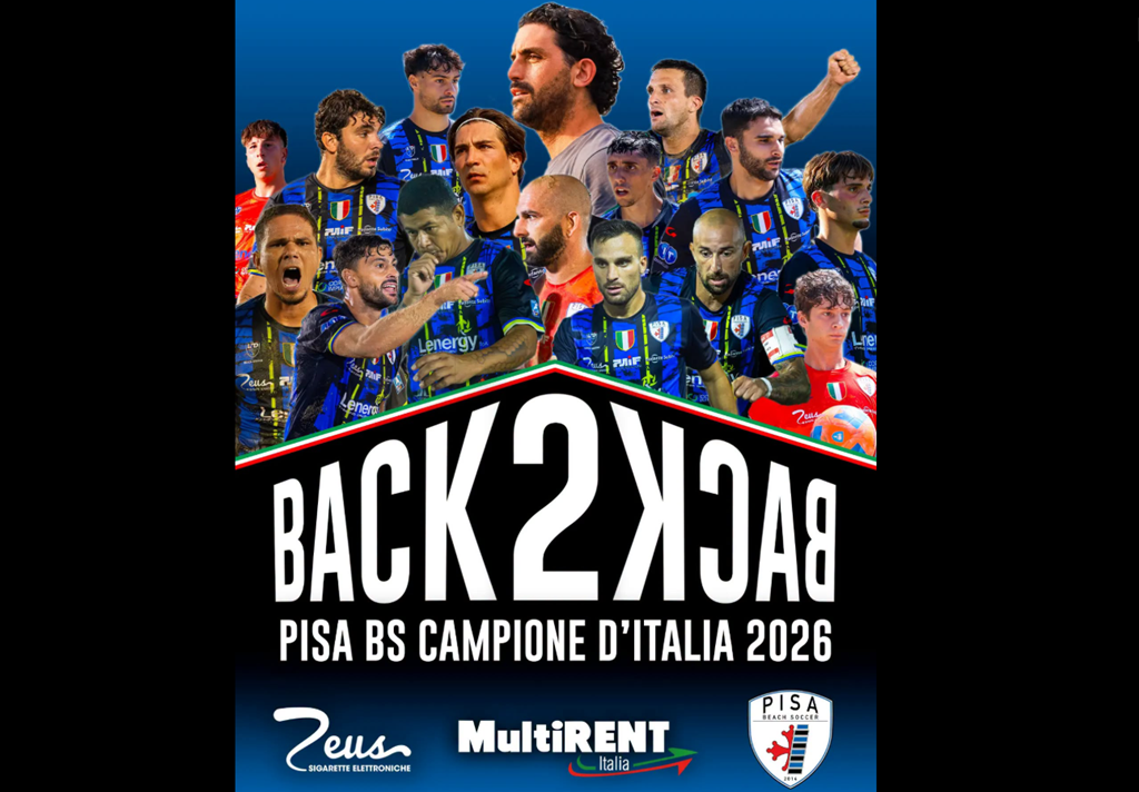 Beach soccer: Lenergy Pisa è campione d'Italia, quarto scudetto!