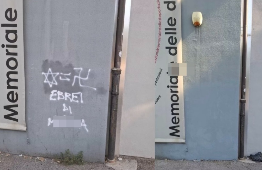 Firenze, scritte contro gli ebrei e Israele al Memoriale della Deportazione