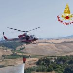 Incendio boschivo a Terricciola