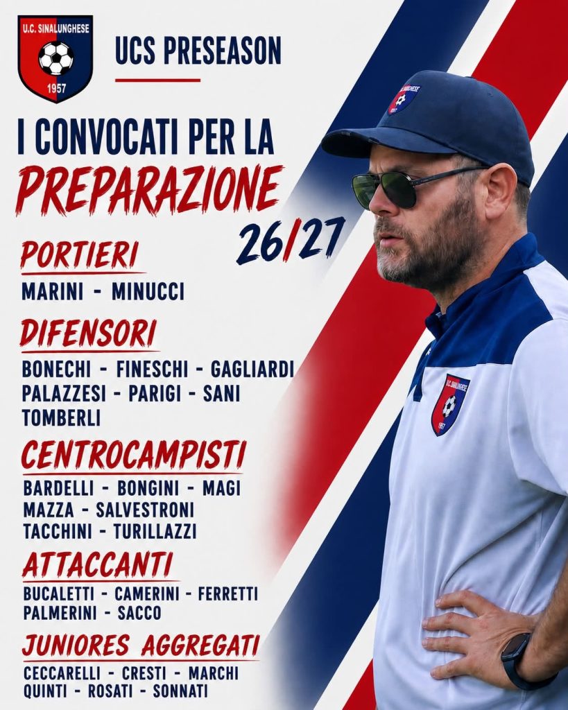 Sinalunghese: si inizia domani. La squadra.