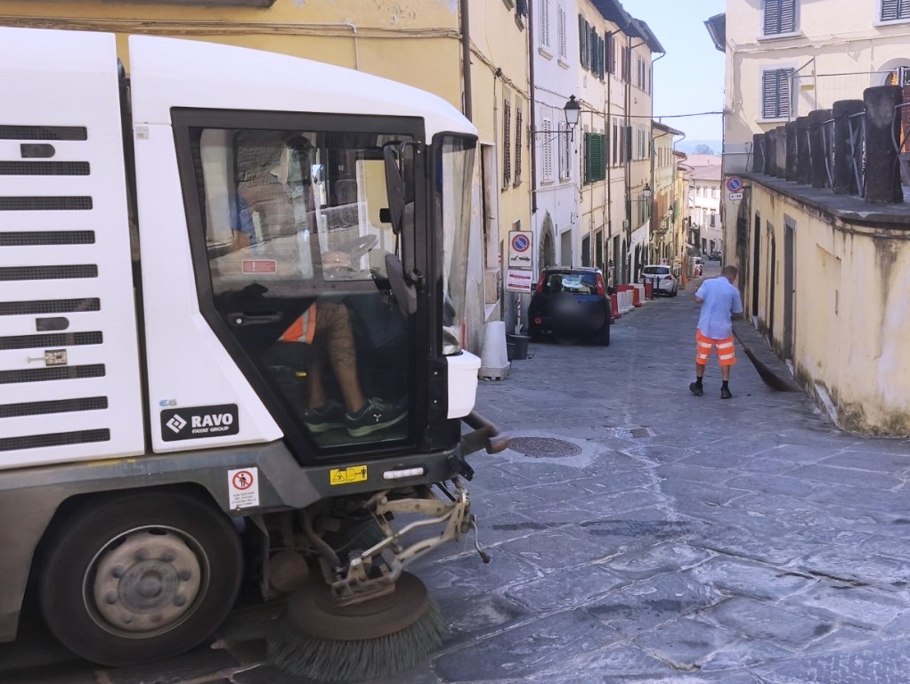 Sperimentazione per potenziare il piano di pulizia del centro storico di Fucecchio