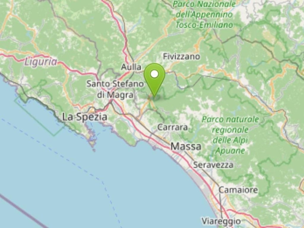 Terremoto in Toscana: scossa di magnitudo 3.7 colpisce Fosdinovo nella notte