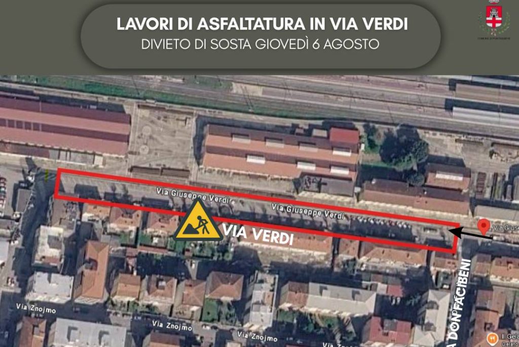 Pontassieve, lavori di asfaltatura in Via Verdi. Modifiche al traffico.