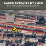 Pontassieve, lavori di asfaltatura in Via Verdi. Modifiche al traffico.